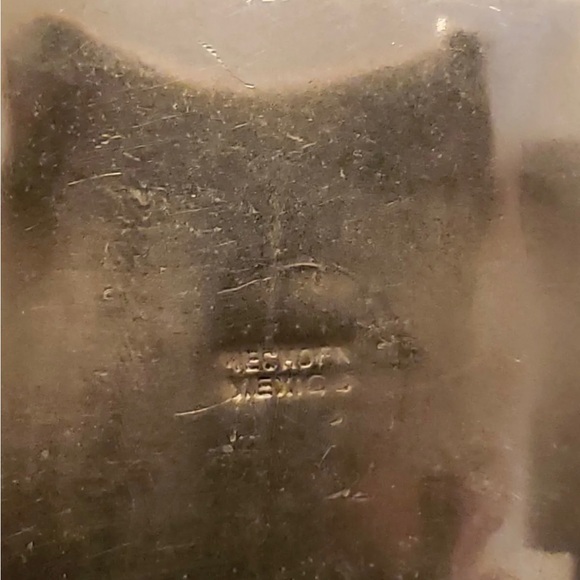 Massive Cuff Bracelet With 7 Turquoise Nuggets Vintage Sterling Silver - Picture 10 of 14